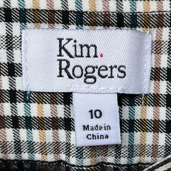 •Kim Rogers• NWT Pull-On Straight Leg Tummy Control Pants - Size 10 - Picture 2 of 9